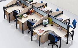简约白色办公家具室内设计与保养注意点